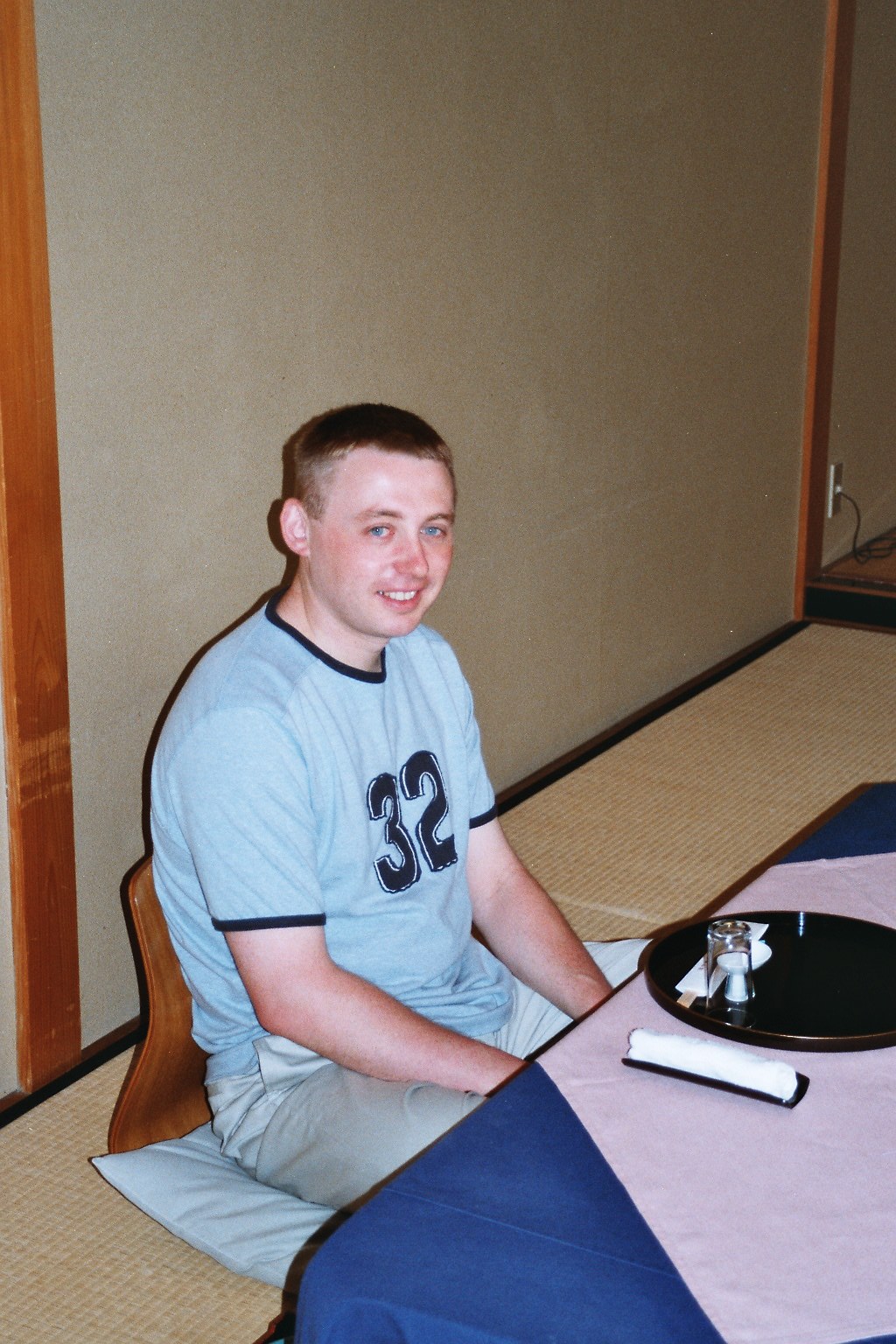Scott in a traditional Japanese ryokan