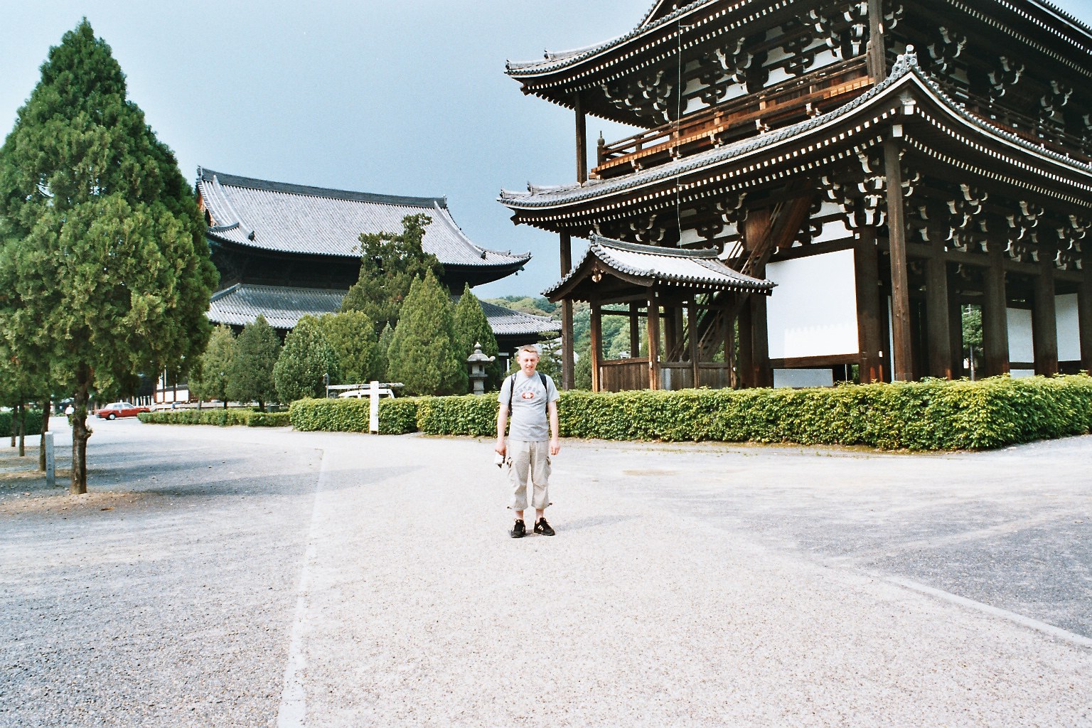 Scott at temple in Japan