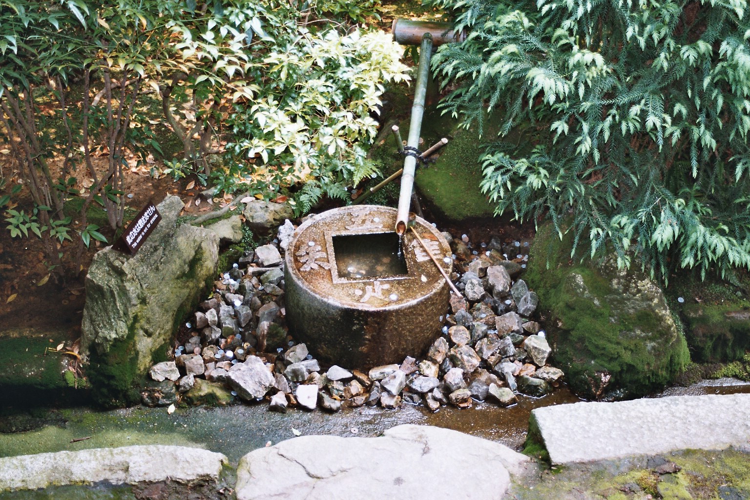 Tsukubai water basin - learn only to be content